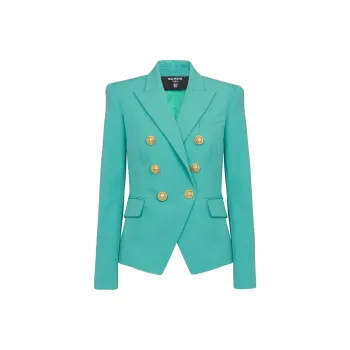 BALMAIN SS23 Jackets & Coats Women's Emerald
