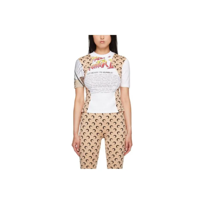 Marine Serre T-Shirt Women's White-0