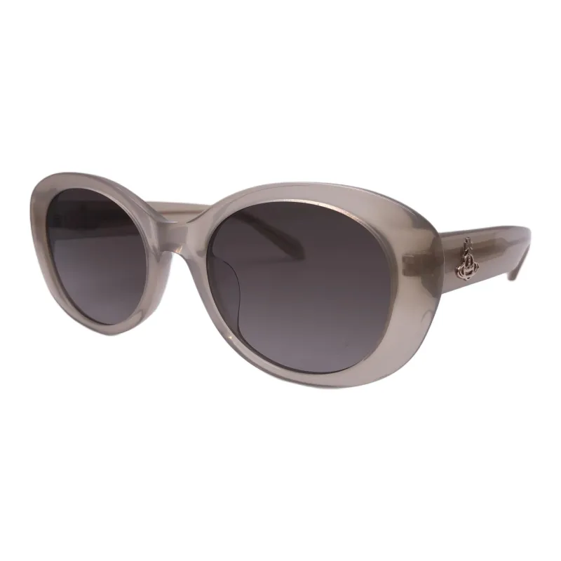 Vivienne Westwood Acetate Oval Sunglasses Unisex Brown-0