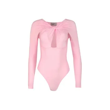 COPERNI Twisted Cut Out Jersey Bodysuit 'Light Pink'
