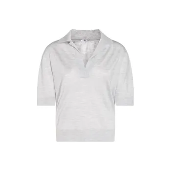 MALO Cashmere silk Polo Top
