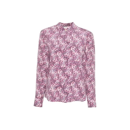 ISABEL MARANT All-Over Print Collared Long-Sleeve Shirt