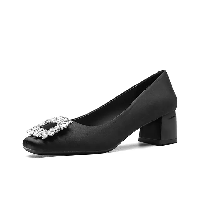 Bamiti Chunky Heel High Heels 5cm Women's-5