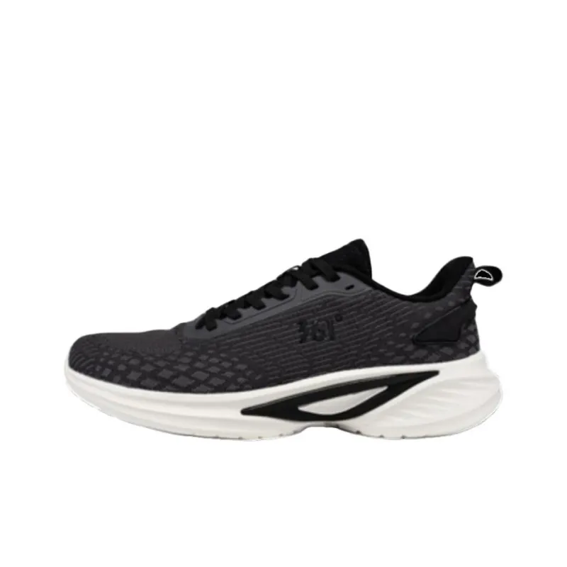 361° Cushioned Wear Resistant Lightweight Low Top Running Shoes Men's Black-0