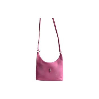 Chrome Hearts Leather Shoulder Bag Handbag Shoulder Bag Women's Barbie Pink Color