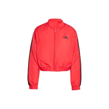 Adidas ESSENTIALS3 Stripes Jacket Women's Pure Red Gemstone