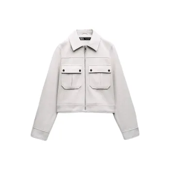 ZARA Jackets Coats Women's White