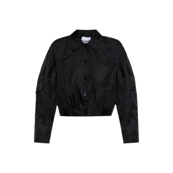 GANNI Pocket Cropped Blazer