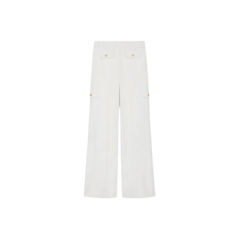 CELINE SS25 Cargo Pants Women's Ecru-1