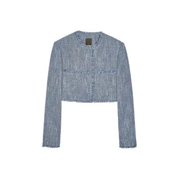 Orange Desire Jackets Coats Women's Denim Blue