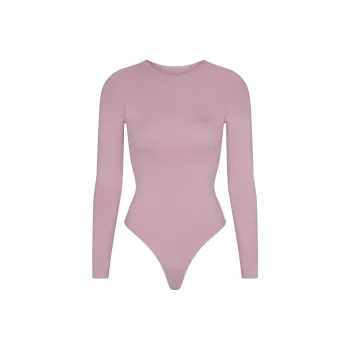 SKIMS FW24 ESSENTIAL CREW NECK LONG SLEEVE BODYSUIT Bodysuits Women's DUSK/Nightfall Color