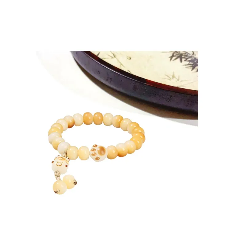 Welcome To The Treasure White Jade Bodhi Bracelets Unisex-4