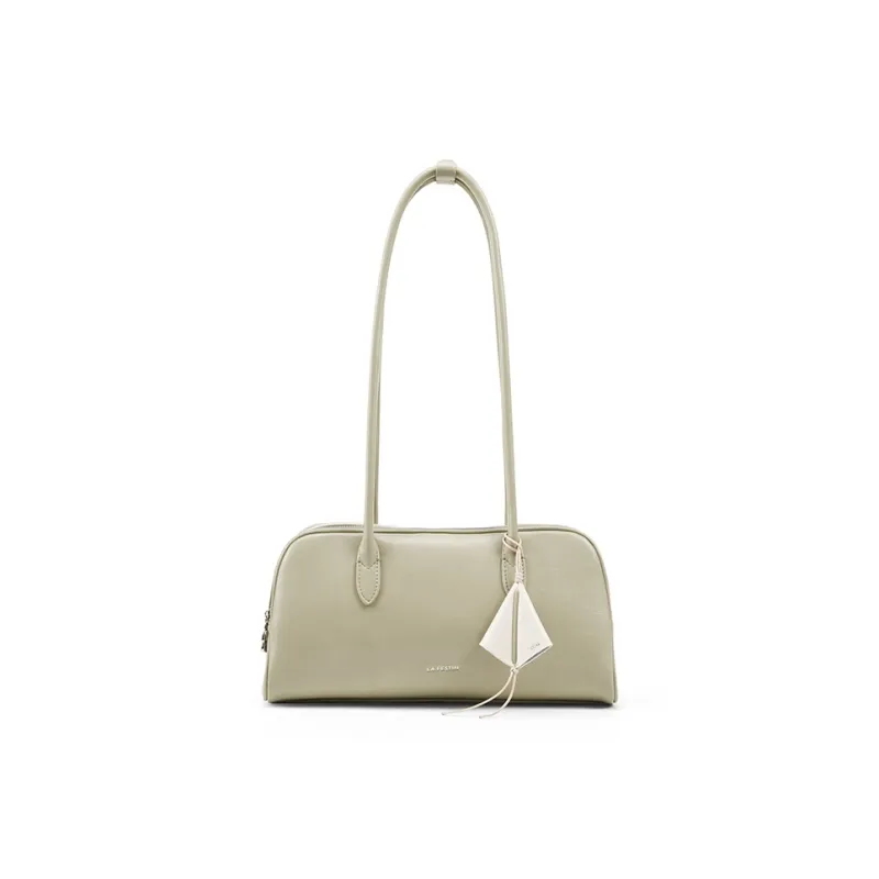 LA FESTIN Split Cow Leather With Synthetic Leather Baguette Underarm Shoulder Bag Women's Multicolor-11