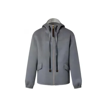 LOUIS VUITTON Hooded Double Face Coat