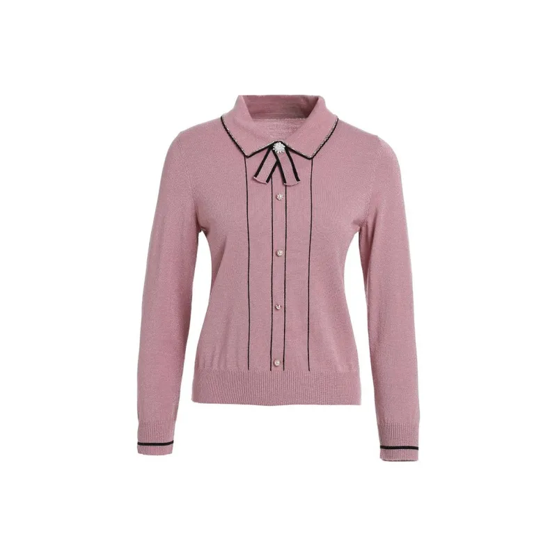 QIAOWANNI Knitwear Women's Mist Pink-0