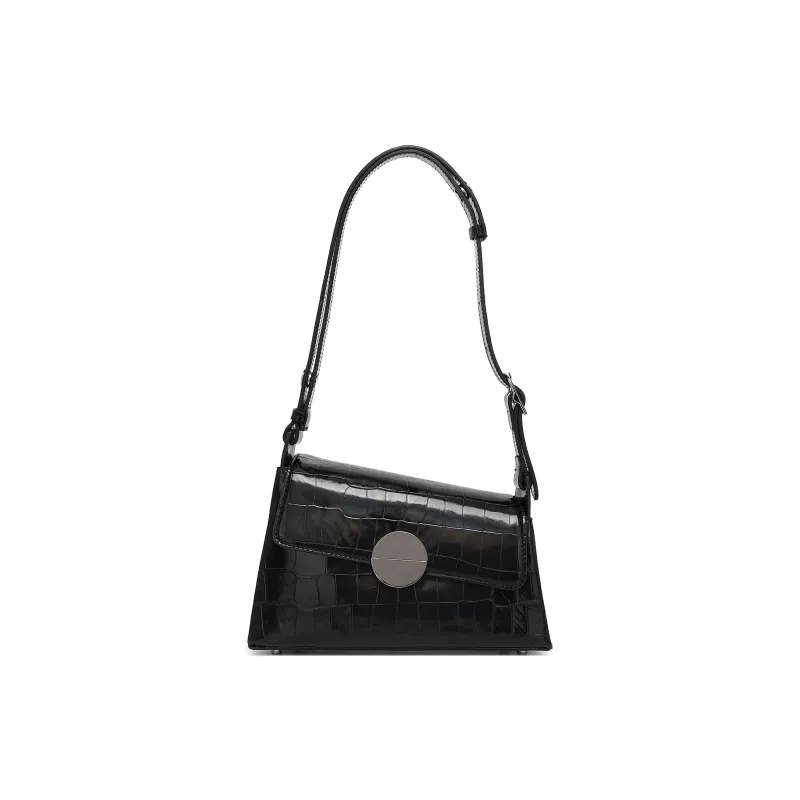 COURONNE Cow Leather Shoulder Bag Women's Multicolor Black/Multicolor White-0
