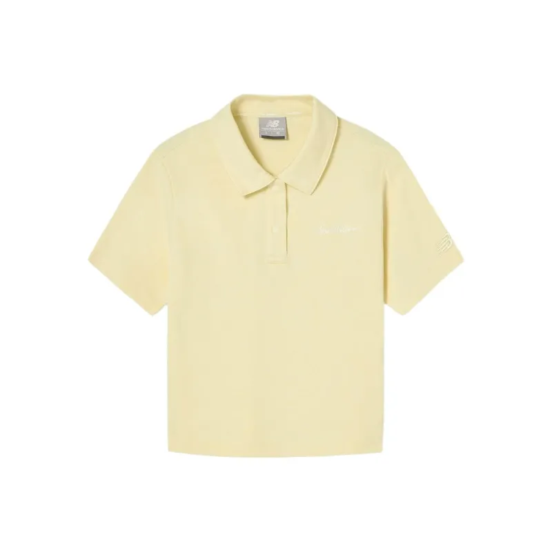New Balance Polo Shirt Women's Light Yellow-0