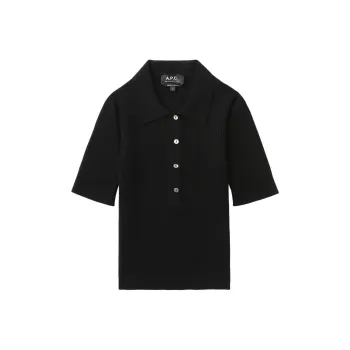A.P.C Ribbed Polo Shirt