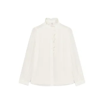 ARITZIA Wilfred Valentina Blouse Shirt Women's Light Birch/Light Birch