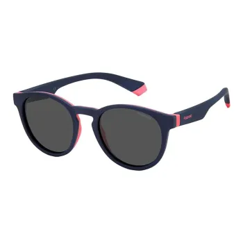 Polaroid Plastic Oval Sunglasses Kids' Blue