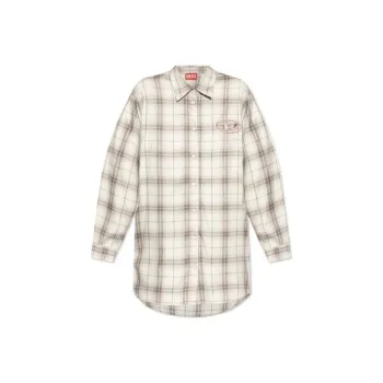 DIESEL D Dalis Q1 Checked Shirt Dress
