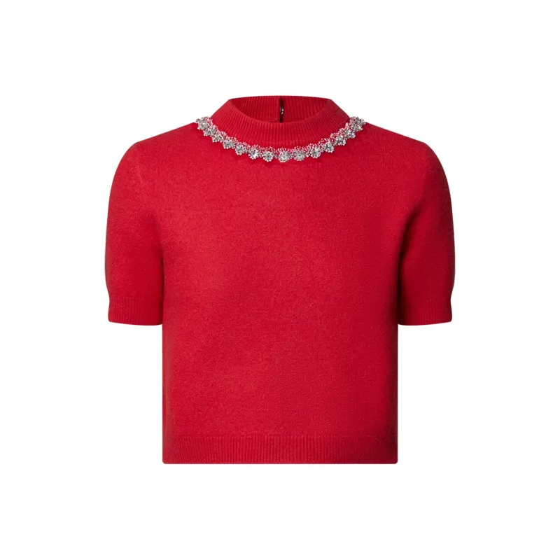 LOUIS VUITTON Jewel Button Knit Top-0
