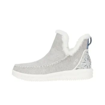Heydude Camden Brushed Cozy Casual Single Shoes Women's Gray