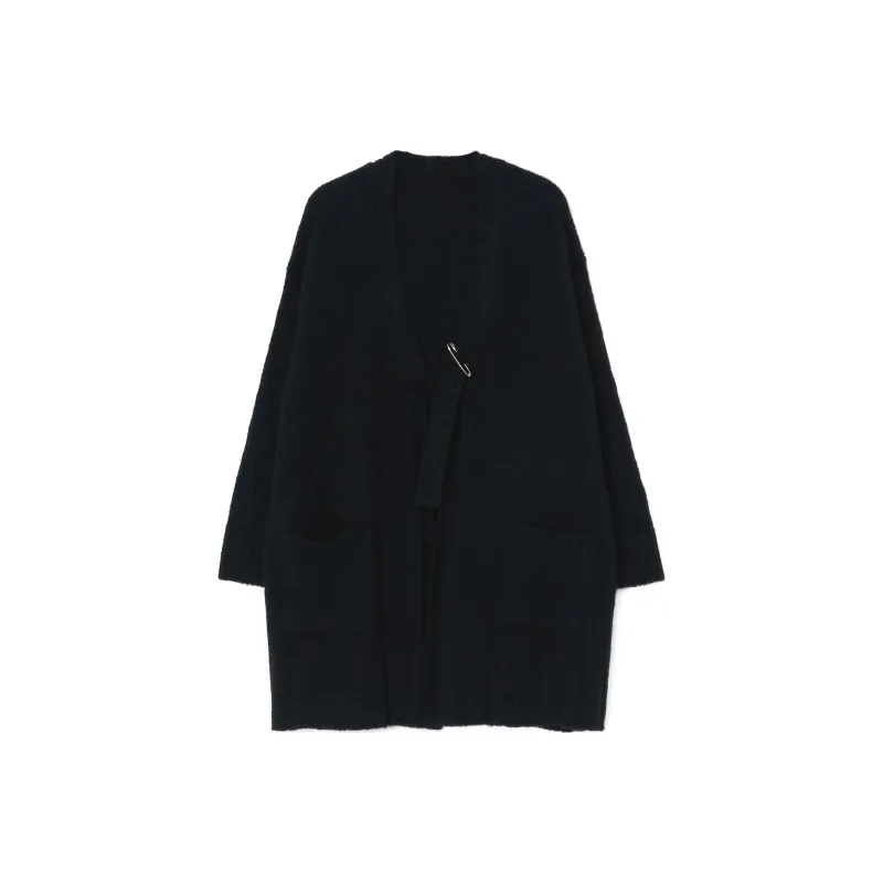 Yohji Yamamoto Asymmetric V neck Cardi coat-0