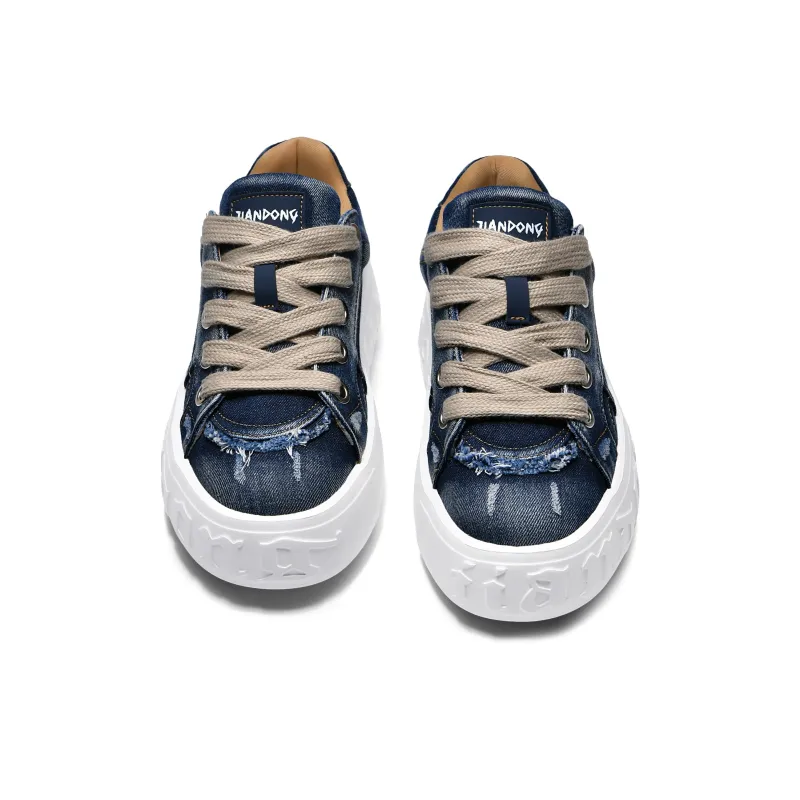 JIANDONG Coverage Slip Resistant Waterproof Cushioning Impact Resistance Low Top Skateboard Shoes Men's-6