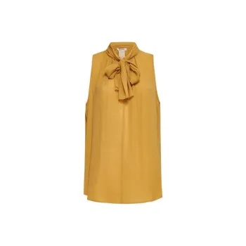MaxMara Pussy-Bow Sleeveless Top