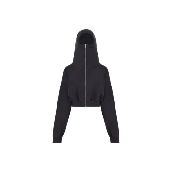 Entire Studios Cropped Zip up Hoodie