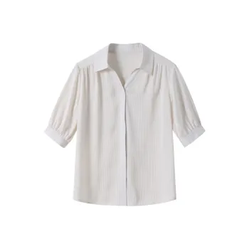 Huagaa Shirt Women's Light Apricot