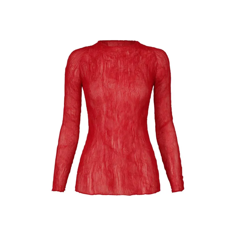 ISSEY MIYAKE T-Shirt Women's Patina Red-0