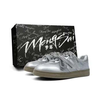 Mengsai Breathable Lightweight Height Increasing Low-Top Casual Shoes Women's Silver
