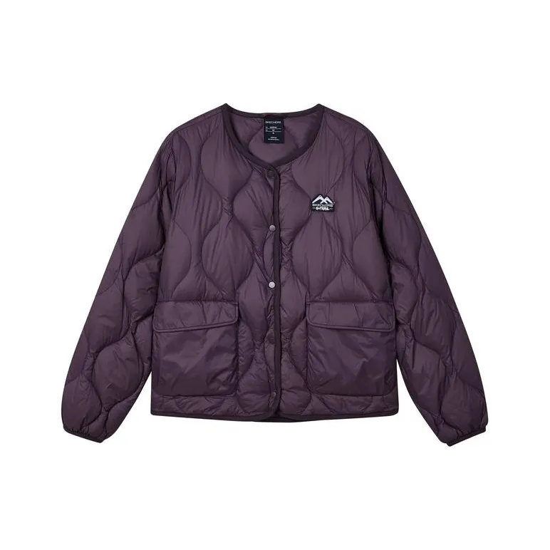 Skechers Sports Life Collection Down Jacket Women's Plum Purple Red-0