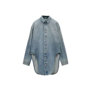 LOEWE Overshirt 'Washed Denim'
