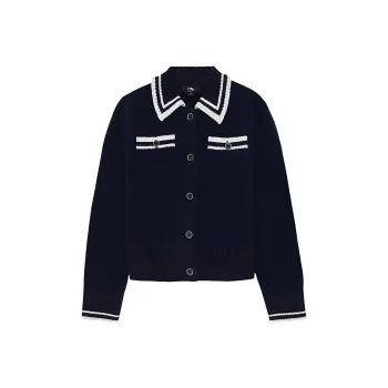 LI NING 1990 Classic Collection Knitwear Women's Dark Marine Blue