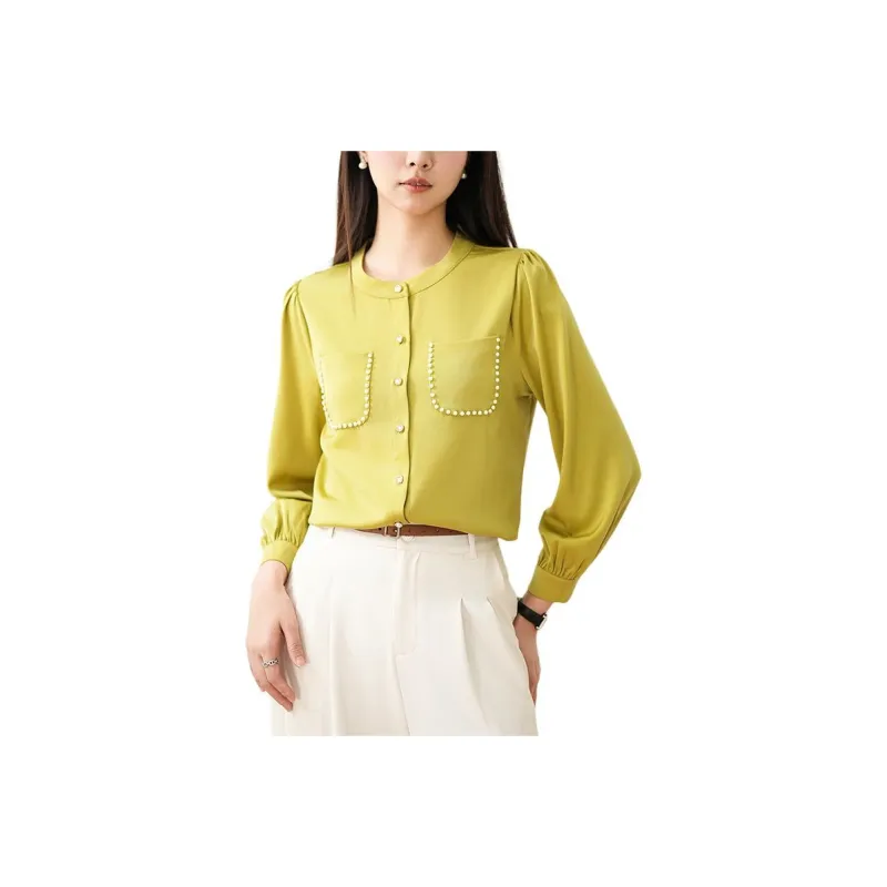 ONE SHALLOW Shirt Women's Yellow-0
