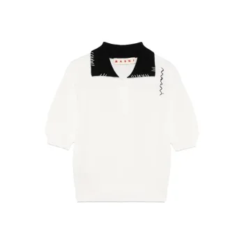 MARNI Contrastíng collar Polo Shirt