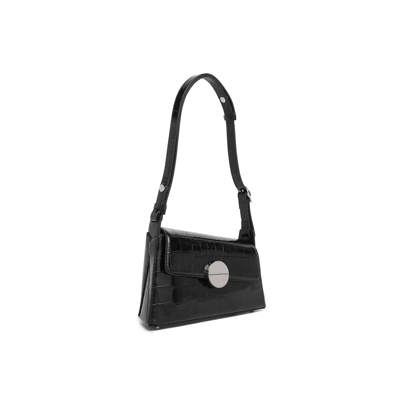 COURONNE Cow Leather Shoulder Bag Women's Multicolor Black/Multicolor White-1