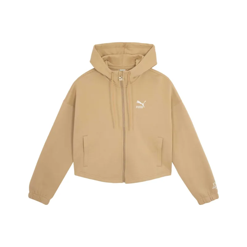 PUMA CLASSICSKnit JACKET DK W Jacket Women's Camel-0