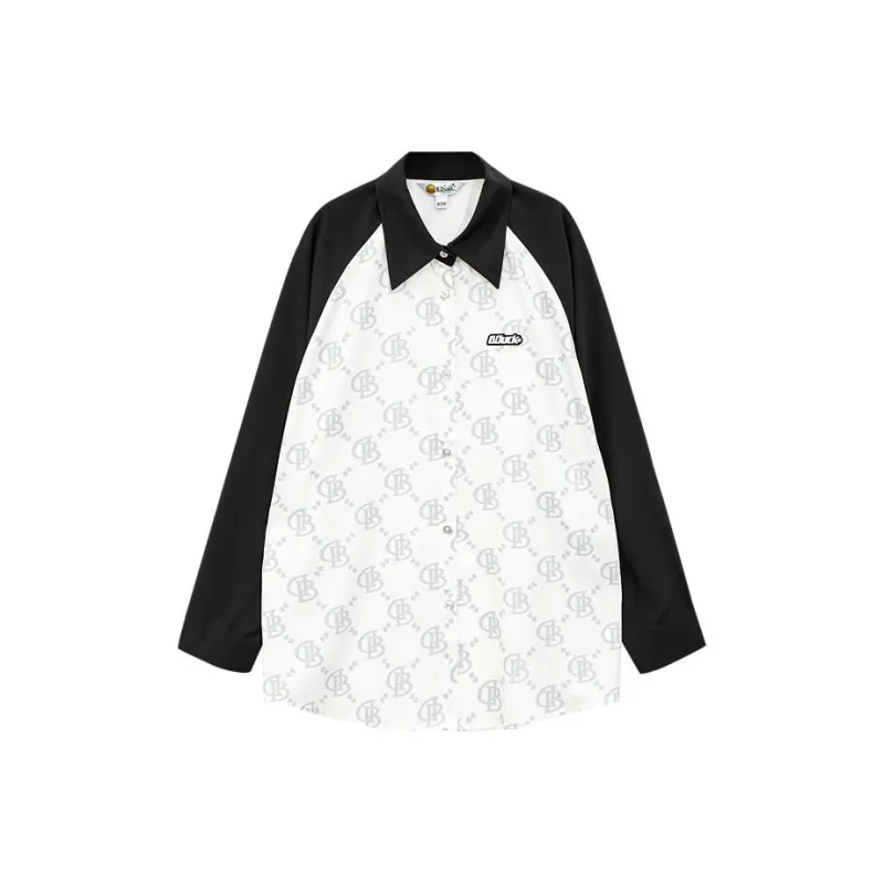 B.Duck Shirt Women's Black White-0