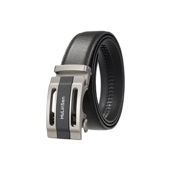 Mulinsen Cow Split Leather Belts Men's 3.5cm