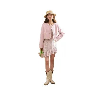 MISHOW Jackets Women's Oil Paintings Pink