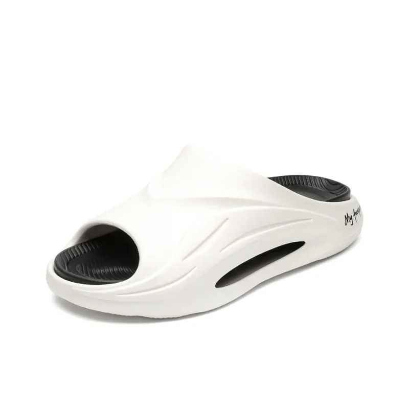 OUGLEMEN Slip Resistant Odor Resistant Slide Slippers Unisex-7