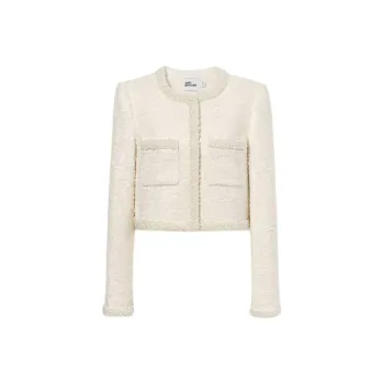 Self portrait Boucle Embellished Trim Jacket