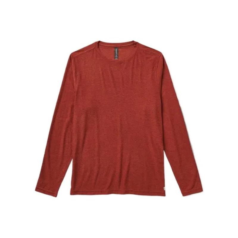 Vuori T Shirts Men Red/Currant Heather-0