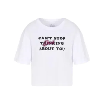 ARMANI EXCHANGE Slogan print Cotton T shirt