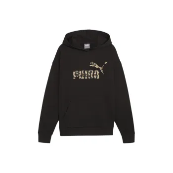 PUMA Sudadera Con Capucha De Vellón Con Cierre Completo Para Mujer Logotipo Pequeño Essentials No. 1