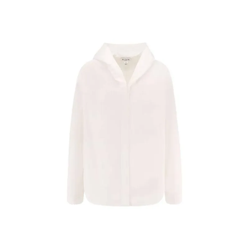 Alaia Straight Cut Hooded Shirt-0
